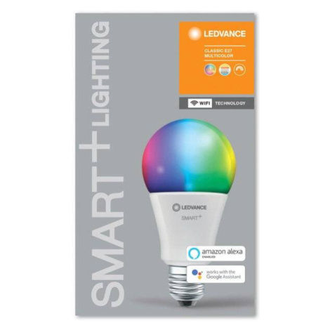 SMART+ WiFi CL A  RGBW 100 yes  14W/ E27, meniteľné farby, stmievateľná, 1 ks, LEDVANCE