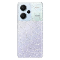 Odolné silikónové puzdro iSaprio - Abstract Triangles 03 - white - Xiaomi Redmi Note 13 Pro+ 5G