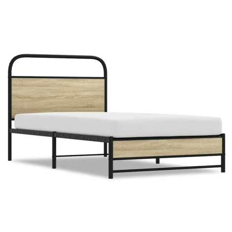 vidaXL PosteÄľnĂ˝ rĂˇm bez matraca 90x190 cm dub sonoma kompozitnĂ© drevo