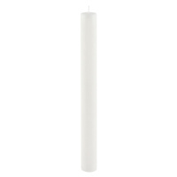 Biela dlhá sviečka Ego Dekor Cylinder Pure, doba horenia 42 h