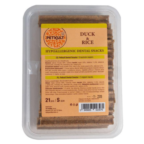 Petkult Dental Snack Hypoallergenic Duck/Rice - 21ks/S