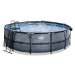 Bazén s krytom a pieskovou filtráciou Stone pool Exit Toys kruhový oceľová konštrukcia 450*122 c