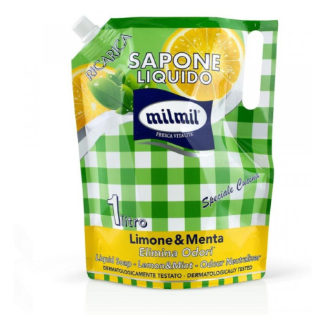 Malizia Milmil Lemon & Mint tekuté mydlo náplň 1000 ml