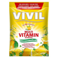 VIVIL Bonbons multivitamín drops s príchuťou citrónu a medovky bez cukru 60 g