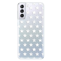 Odolné silikónové puzdro iSaprio - Stars Pattern - white - Samsung Galaxy S21+