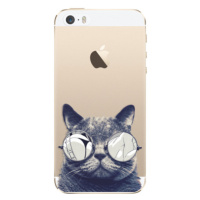 Odolné silikónové puzdro iSaprio - Crazy Cat 01 - iPhone 5/5S/SE