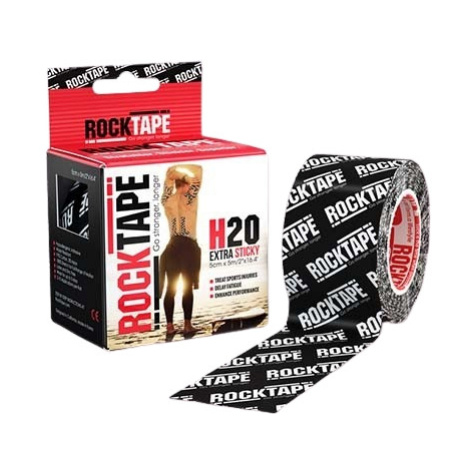 ROCKTAPE H2O kinesiologický tejp, čierne logo 5 m