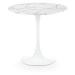 HALMAR Denver okrúhly jedálenský stôl biely mramor / biela