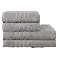 Bavlnený uterák a osuška, Finer sivý 50 x 95 cm