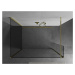 MEXEN/S - Kioto Sprchová zástena WALK-IN 120 x 85 x 40 cm, transparent, zlatá 800-120-085-221-50