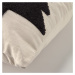 Čierno-béžová obliečka na detský vankúš z organickej bavlny Kave Home Saori, 45 x 45 cm