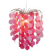 Závesná lampa 6008519, ružové dekoračné prvky