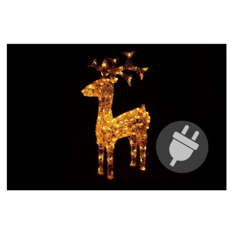 Nexos 5951 Vianočná LED dekorácia - sob - 100 cm, teple biela