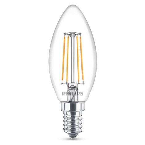 Žiarovka Philips Classic LED E14 B35 4,3 W číra 4 000 K