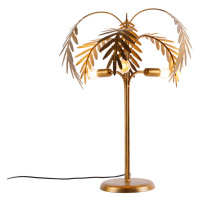 Stolná lampa v štýle art deco zlatá 3-žiarovka - Botanica