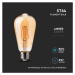 Žiarovka LED Filament E27 6W, 2200K, 550lm, ST64 VT-1966 (V-TAC)