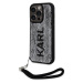 Karl Lagerfeld Sequins Reversible Zadný Kryt pre iPhone 15 Pro Max Black/Silver