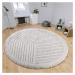 Biely okrúhly koberec ø 160 cm Dion – Hanse Home