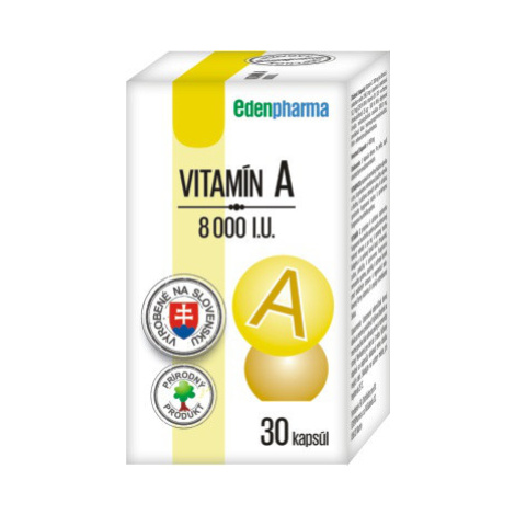 EDENPHARMA Vitamín A 8000 I.U. 30 kapsúl