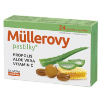 DR. MÜLLER Müllerove pastilky s propolisom a Aloe vera 24 ks