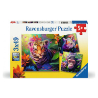 Ravensburger Zvieratká z džungle 3 x 49 dielikov