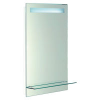 Zrkadlo s LED osvetlením 50x80cm, sklenená polička, Tlakový vypínač ATH52