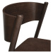 Hnedá jedálenská stolička z dubového dreva Oblique - Hübsch