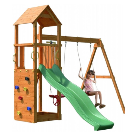 Marimex Dětské hřiště Marimex Play 006 60024296 + zelená skluzavka + houpačka