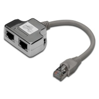 PremiumCord modulárny RJ45 distribútor 2 porty 10/100Base T