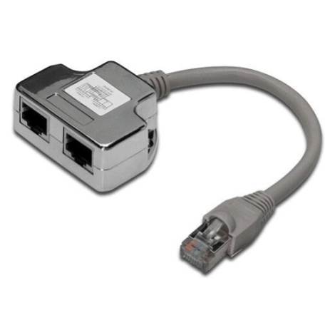 PremiumCord modulárny RJ45 distribútor 2 porty 10/100Base T