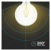 Žiarovka LED 10W, E27 - G125, 4500K, 1055lm, 300°, Ra 80, vlákno, VT-1979 (V-TAC)