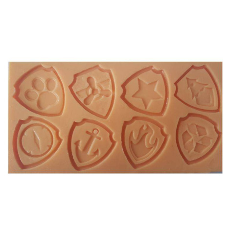 Odznaky so silikónovou formou Tlapková patrola - Galias Moulds - Galias Moulds