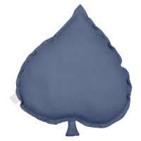 Dadaboom.sk Ľanový vankúš lipový list modrá 38×43 cm