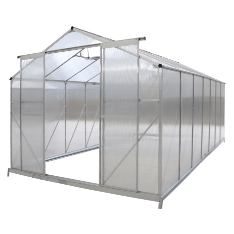 Záhradný skleník, polykarbonát, 252x432x195 cm, KACEN TYP 6 Tempo Kondela