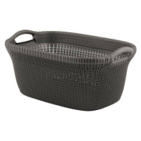 Kôš Curver® KNIT 3677 40L, hnedý, 60x27x39 cm, na bielizeň, prádlo