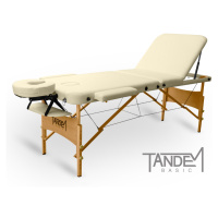 Skladací masážny stôl TANDEM Basic-3 Farba: krémová