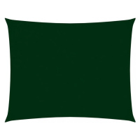 Tieniaca plachta obdĺžniková 4 x 5 m oxfordská látka Dekorhome Tmavo zelená