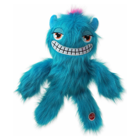 Hračka Dog Fantasy Monsters strašidlo pískacie chlpaté modré 35cm