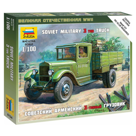 Wargames (WWII) military 6124 - Soviet Truck ZIS-5 (1:100) Zvezda
