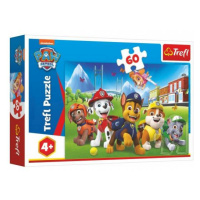 Puzzle Paw Patrol/Tlapková patrola v tráve 33x22cm 60 dielikov v krabici 21x14x4cm