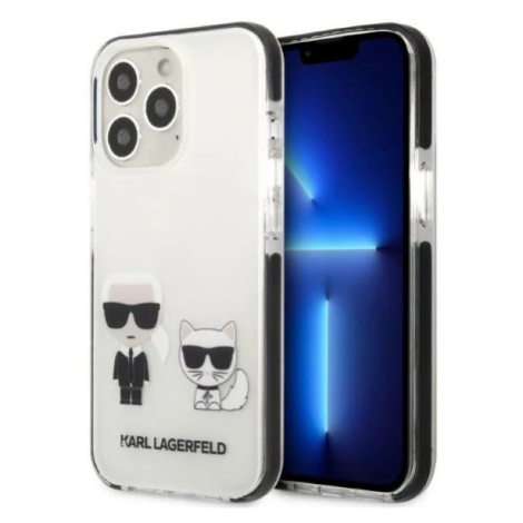 Kryt Karl Lagerfeld iPhone 13 Pro / 13 6,1" hardcase white Karl&Choupette (KLHCP13LTPEKCW)