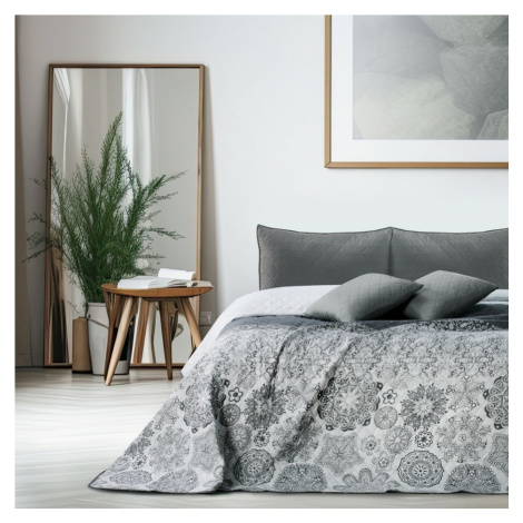 DecoKing Prehoz na posteľ Alhambra sivá, 220 x 240 cm, 220 x 240 cm