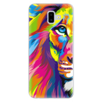 Odolné silikónové puzdro iSaprio - Rainbow Lion - Samsung Galaxy J6+
