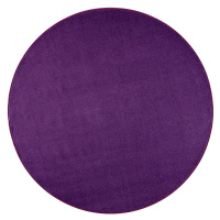 Kusový koberec Nasty 101150 Purple kruh - 200x200 (průměr) kruh cm Hanse Home Collection koberce