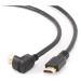 Kabel CABLEXPERT CC-HDMI490-6 HDMI-HDMI 1,8m, 1.4, M/M stíněný, zlacené kontakty, 90° lomený, če