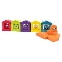 Cubika Farebné domčeky drevená stavebnica