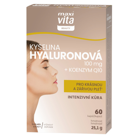 MAXI VITA Beauty Kys. hyaluronová+koenzym Q10, 60 kapslí