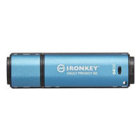 Kingston 64GB IronKey Vault Privacy 50 AES-256 Encrypted, FIPS 197