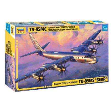 Model kit letadlo 7038 - Tu-95 Soviet turboprop strategic bomber (1:144)