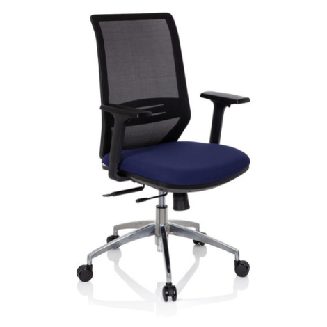 hjh OFFICE Kancelárska stolička PROFONDO (čierna/modrá)